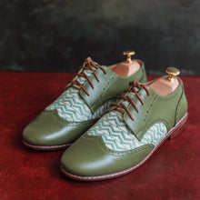 Load image into Gallery viewer, need a name brocade leather Swing Love shoes.jpg