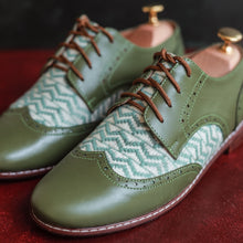 Load image into Gallery viewer, need a name brocade leather Swing Love shoes.jpg